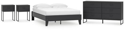 Ashley Express - Socalle Full Platform Bed with Dresser and 2 Nightstands