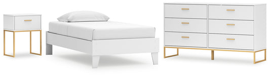 Ashley Express - Socalle Twin Platform Bed with Dresser and Nightstand