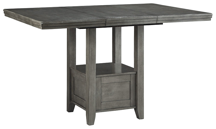 Ashley Express - Hallanden Counter Height Dining Table and 4 Barstools