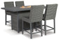 Palazzo Outdoor Bar Table and 4 Barstools