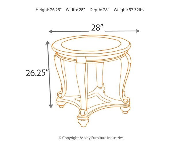 Norcastle Coffee Table with 2 End Tables