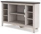 Ashley Express - Dorrinson Corner TV Stand/Fireplace OPT