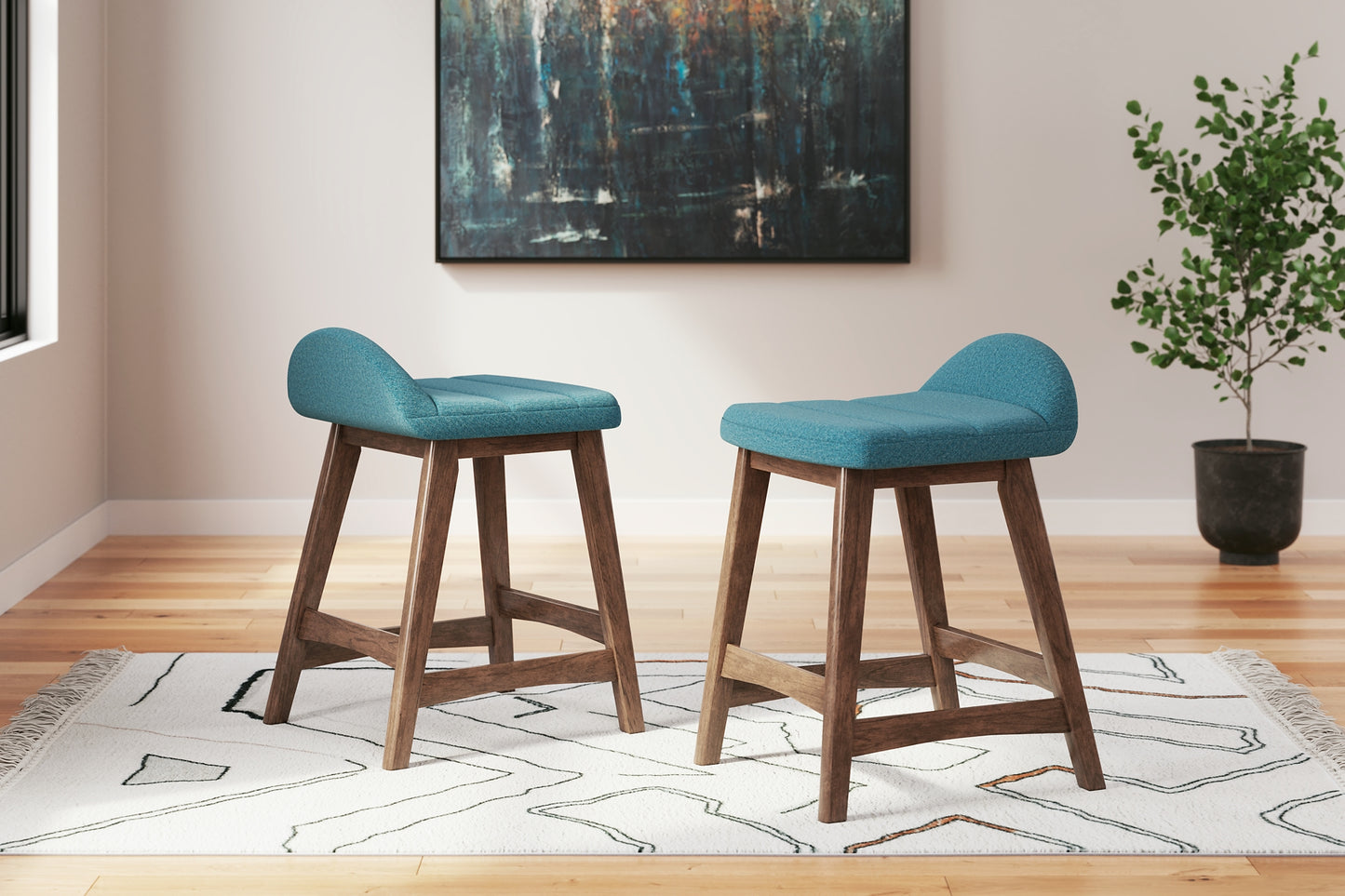 Ashley Express - Lyncott Upholstered Barstool (2/CN)