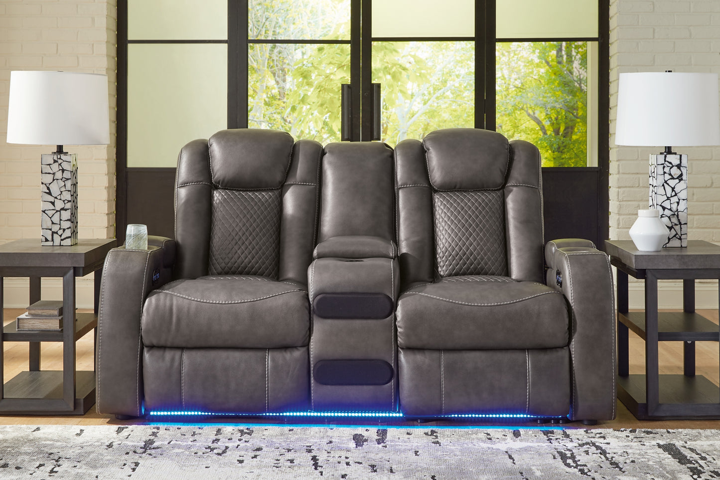 Fyne-Dyme PWR REC Loveseat/CON/ADJ HDRST